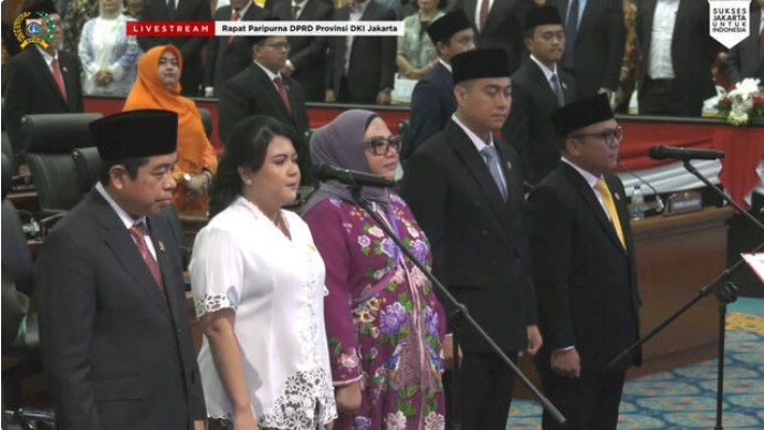 Lima Pimpinan DPRD Jakarta Periode 2024-2029 Dilantik, Ini Daftar Namanya